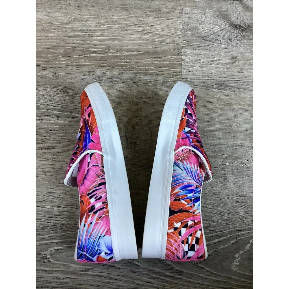 Nike Women's Court Royale Leser Floral Print Slip On Shoes CD7003-600 Size 7